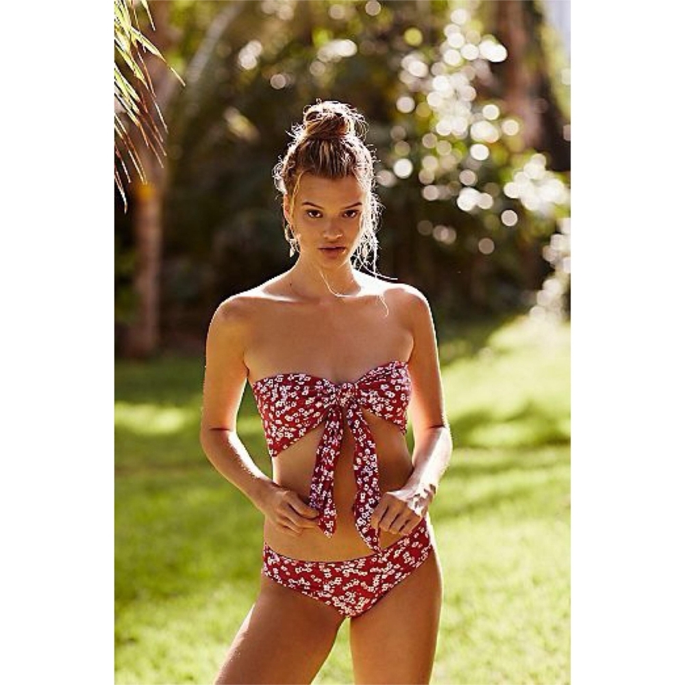 Free People Gillia Adele Printed Bikini Bottoms